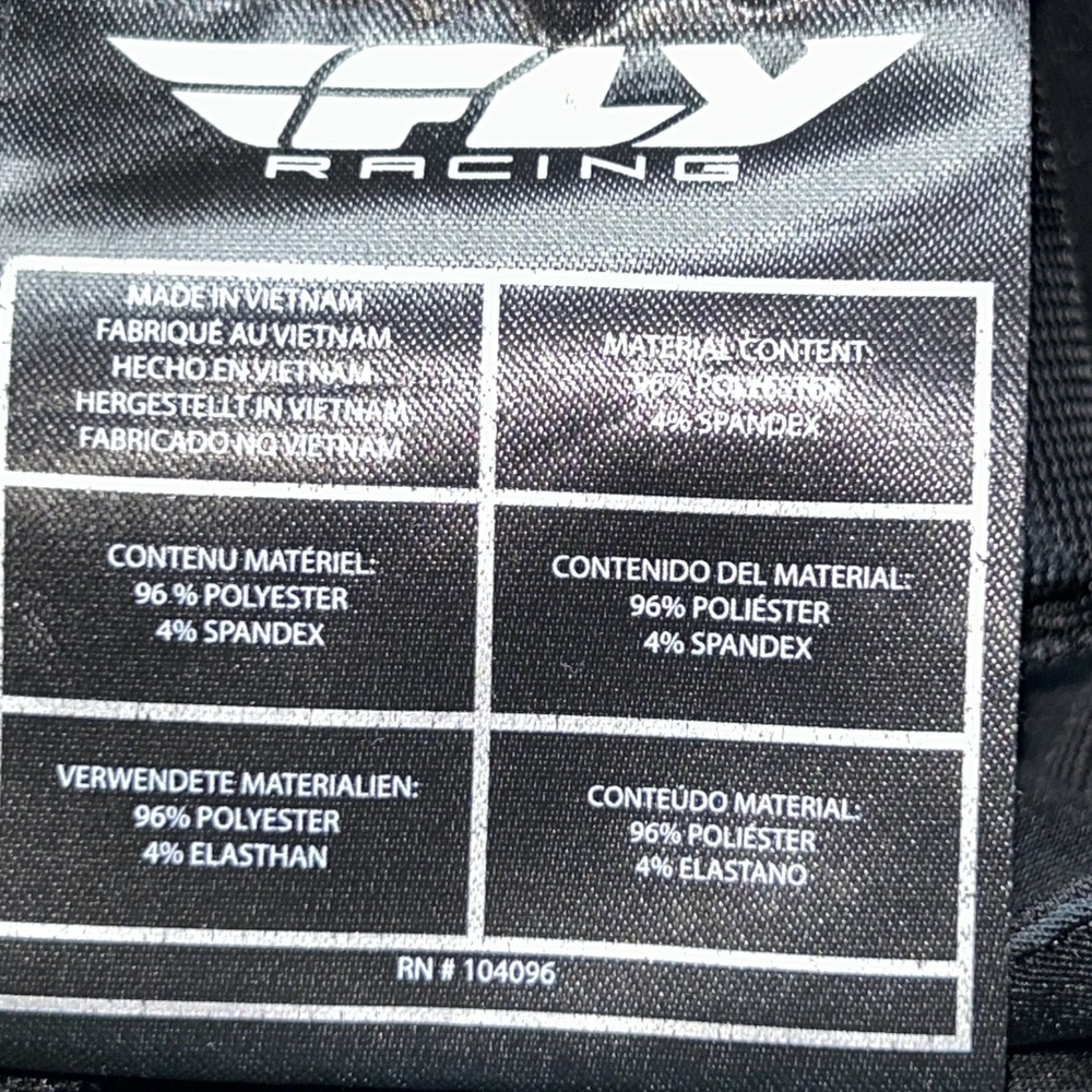 Fly Racing Radium Shorts 34 Black White - Picture 10 of 16